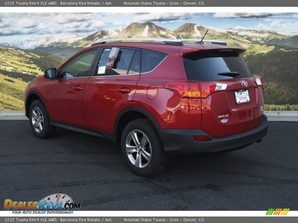 2015 Toyota RAV4 XLE AWD Barcelona Red Metallic / Ash Photo #3