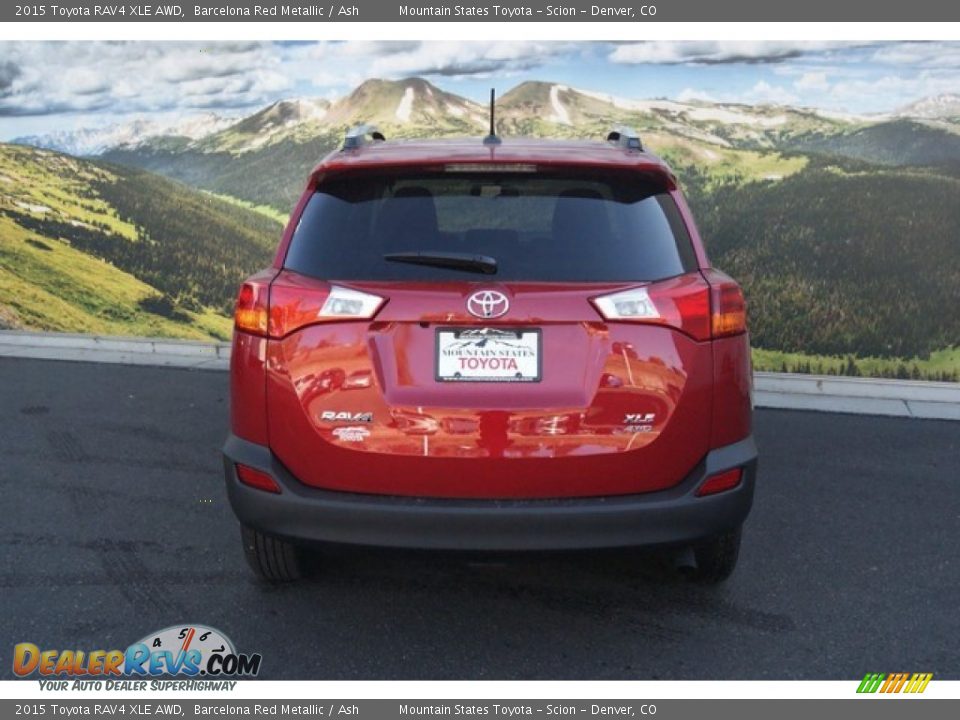 2015 Toyota RAV4 XLE AWD Barcelona Red Metallic / Ash Photo #4