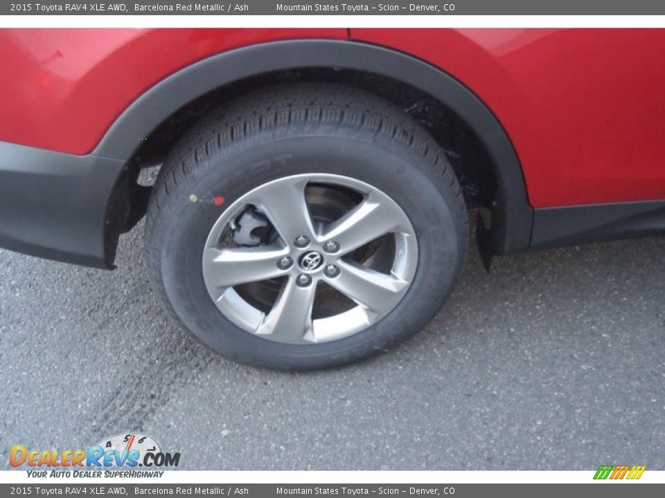 2015 Toyota RAV4 XLE AWD Barcelona Red Metallic / Ash Photo #9