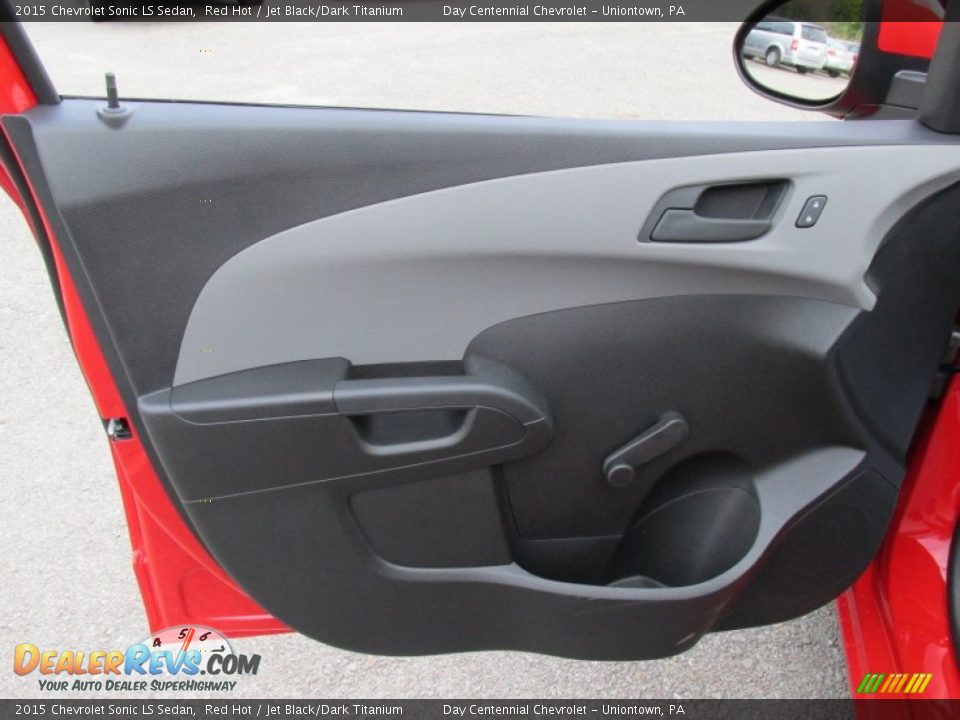 2015 Chevrolet Sonic LS Sedan Red Hot / Jet Black/Dark Titanium Photo #11