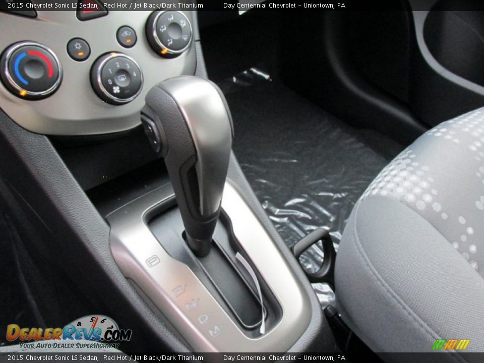 2015 Chevrolet Sonic LS Sedan Red Hot / Jet Black/Dark Titanium Photo #15