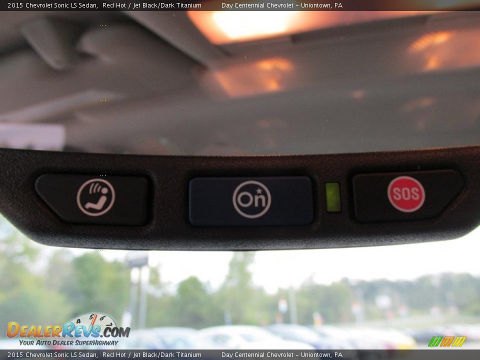 2015 Chevrolet Sonic LS Sedan Red Hot / Jet Black/Dark Titanium Photo #18