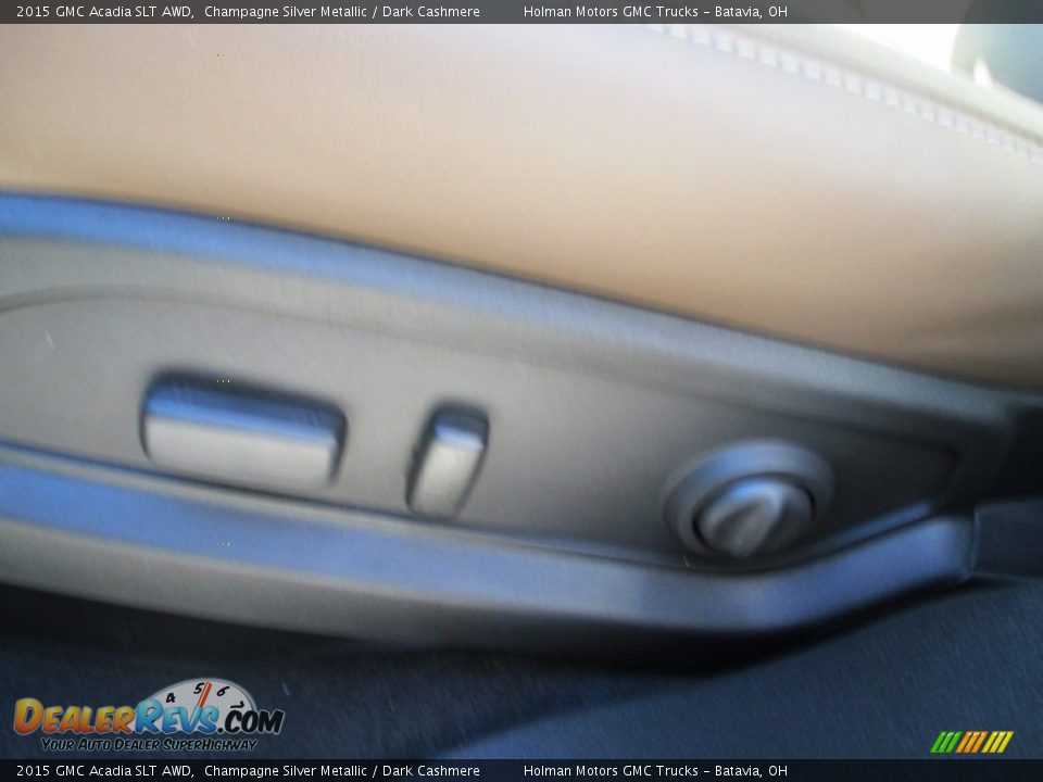 2015 GMC Acadia SLT AWD Champagne Silver Metallic / Dark Cashmere Photo #6
