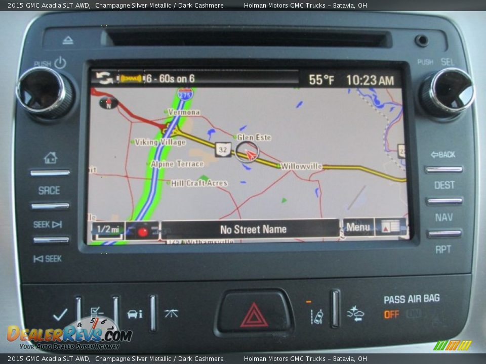 2015 GMC Acadia SLT AWD Champagne Silver Metallic / Dark Cashmere Photo #11