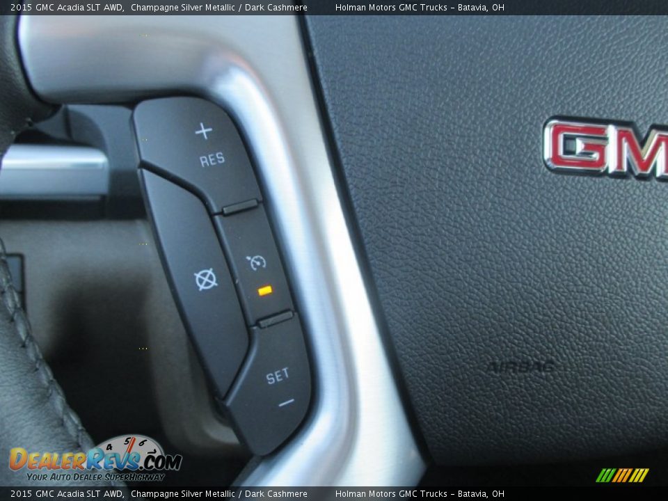 2015 GMC Acadia SLT AWD Champagne Silver Metallic / Dark Cashmere Photo #18