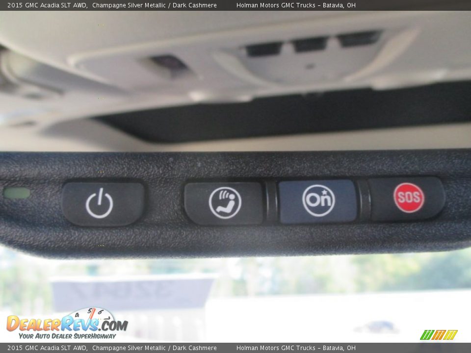 2015 GMC Acadia SLT AWD Champagne Silver Metallic / Dark Cashmere Photo #22