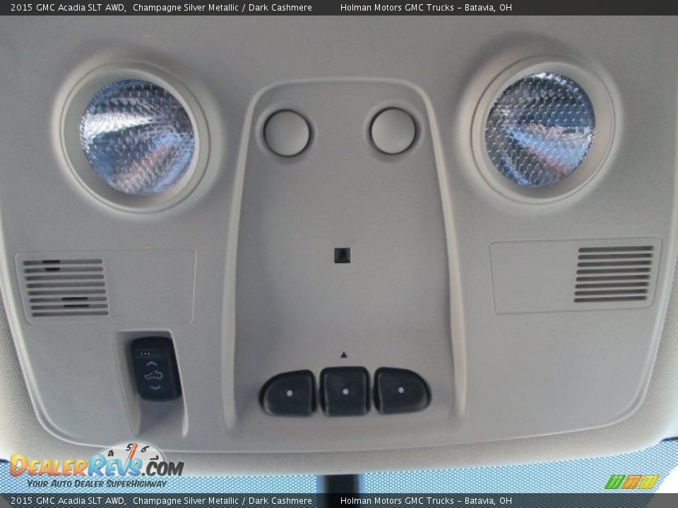 2015 GMC Acadia SLT AWD Champagne Silver Metallic / Dark Cashmere Photo #23