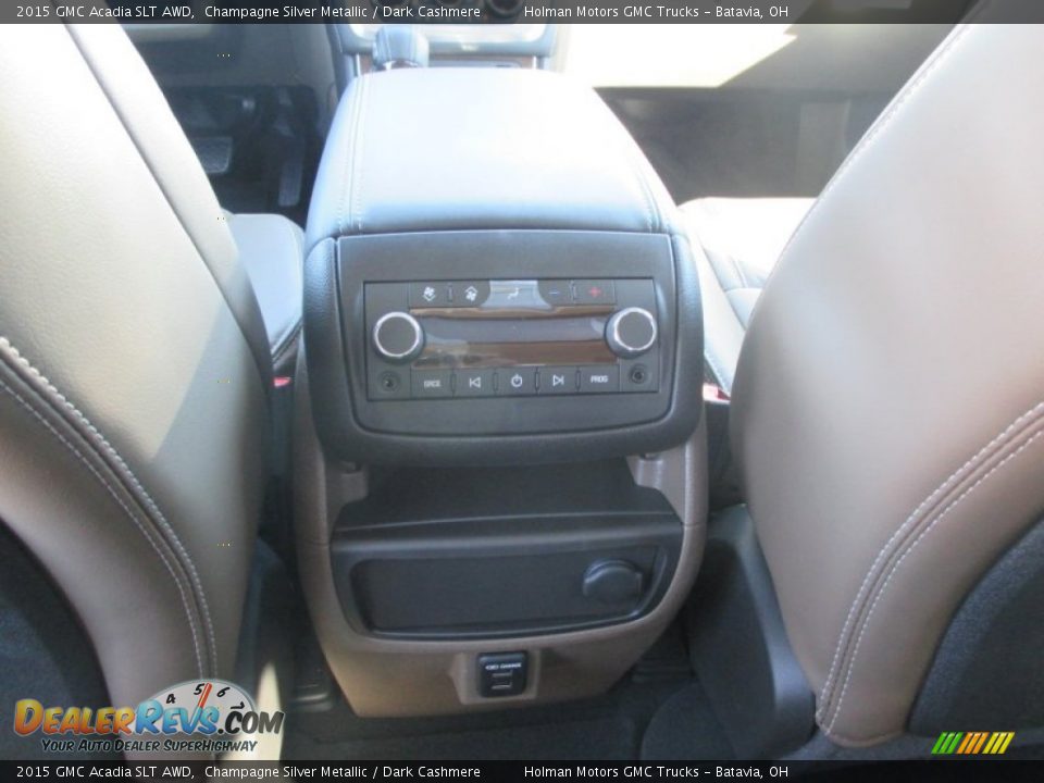 2015 GMC Acadia SLT AWD Champagne Silver Metallic / Dark Cashmere Photo #26