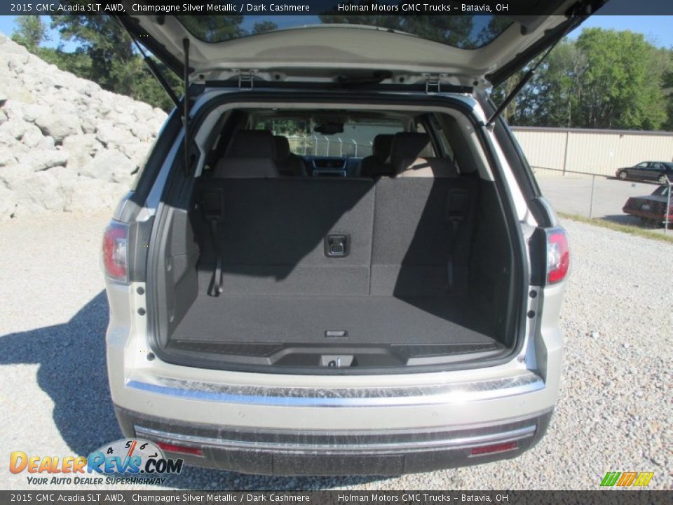 2015 GMC Acadia SLT AWD Champagne Silver Metallic / Dark Cashmere Photo #30