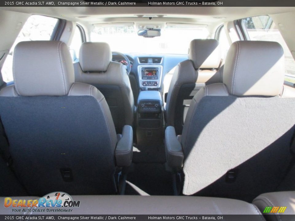 2015 GMC Acadia SLT AWD Champagne Silver Metallic / Dark Cashmere Photo #31