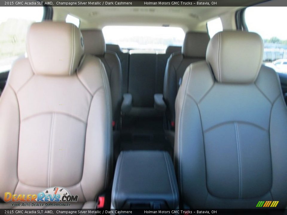2015 GMC Acadia SLT AWD Champagne Silver Metallic / Dark Cashmere Photo #36