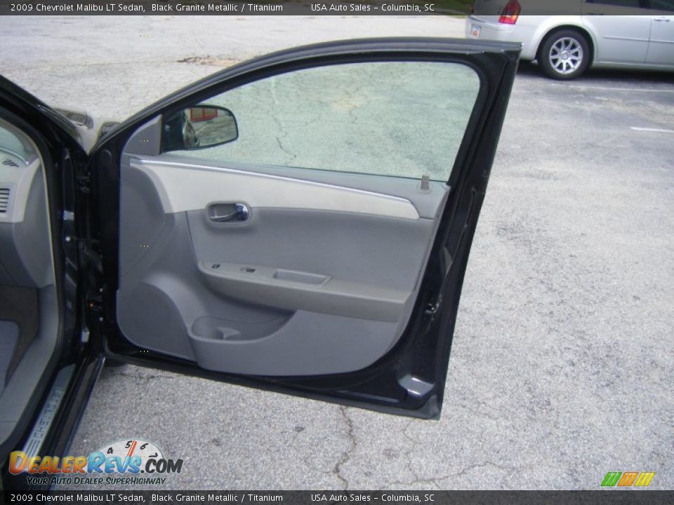 2009 Chevrolet Malibu LT Sedan Black Granite Metallic / Titanium Photo #17