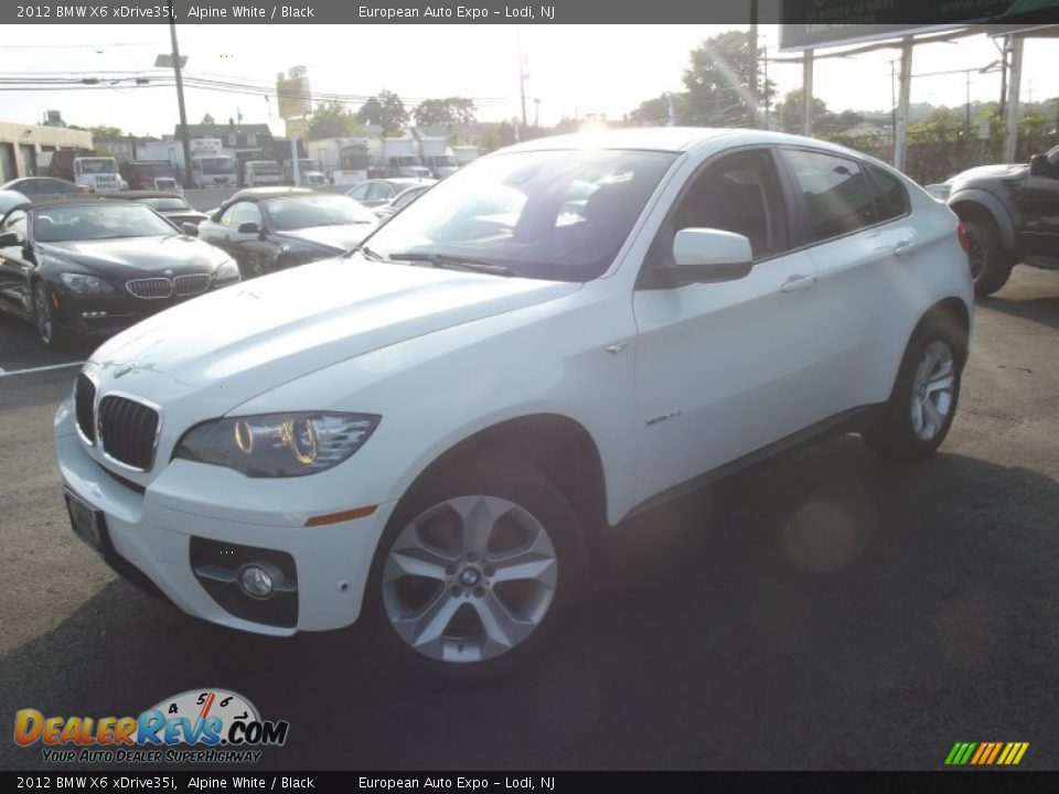 2012 BMW X6 xDrive35i Alpine White / Black Photo #1