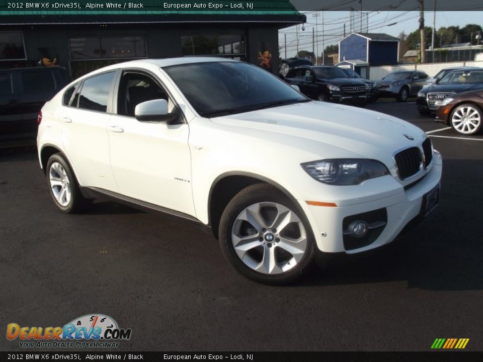 2012 BMW X6 xDrive35i Alpine White / Black Photo #2