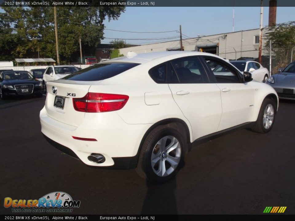 2012 BMW X6 xDrive35i Alpine White / Black Photo #4