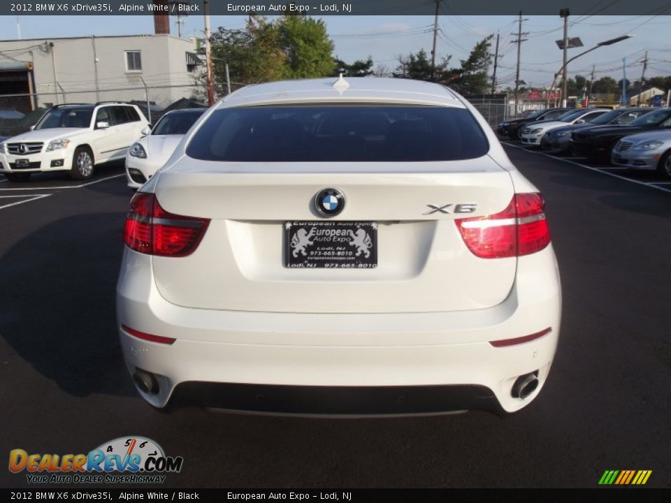 2012 BMW X6 xDrive35i Alpine White / Black Photo #5