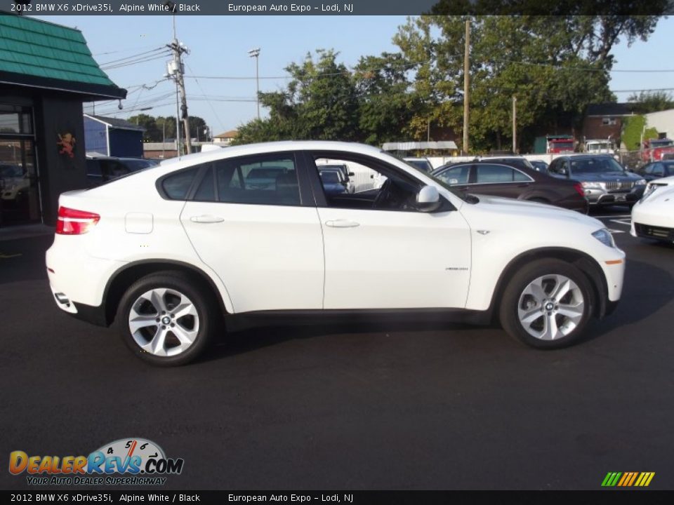 2012 BMW X6 xDrive35i Alpine White / Black Photo #6