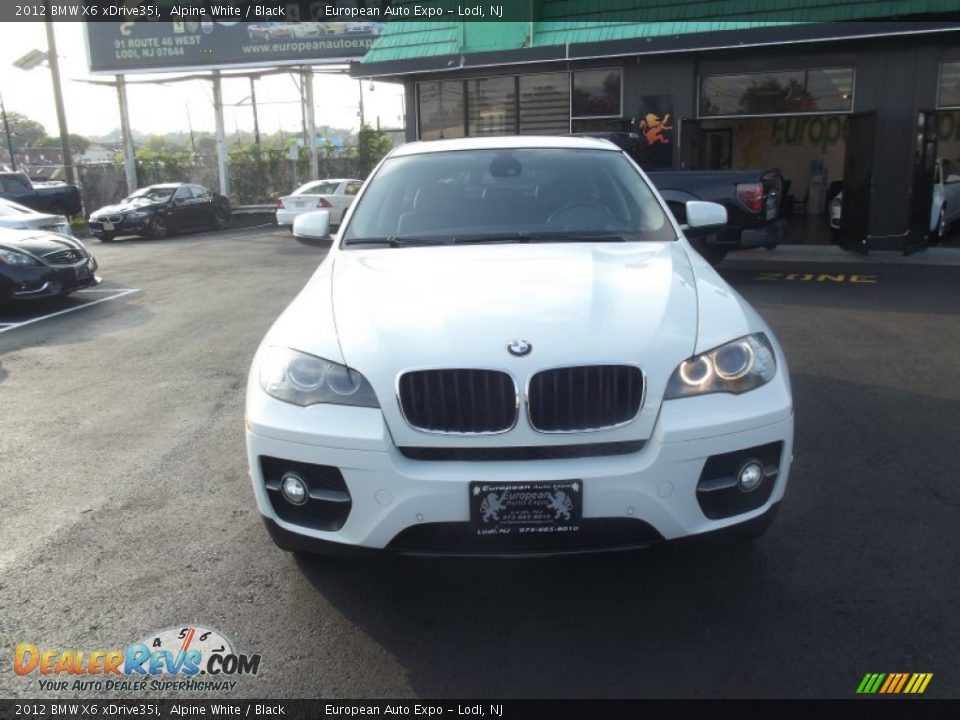 2012 BMW X6 xDrive35i Alpine White / Black Photo #7
