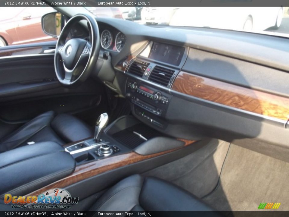 2012 BMW X6 xDrive35i Alpine White / Black Photo #14