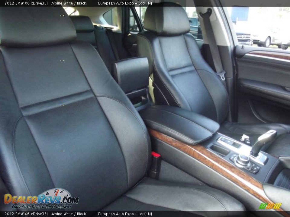 2012 BMW X6 xDrive35i Alpine White / Black Photo #15