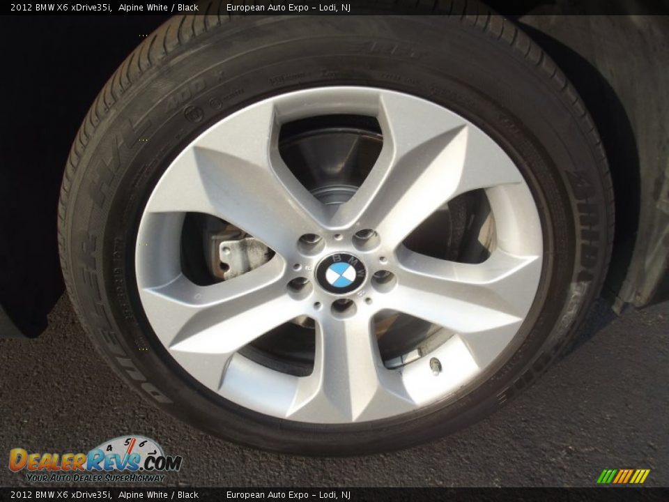 2012 BMW X6 xDrive35i Alpine White / Black Photo #16