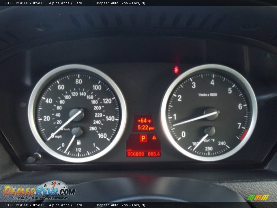 2012 BMW X6 xDrive35i Alpine White / Black Photo #24