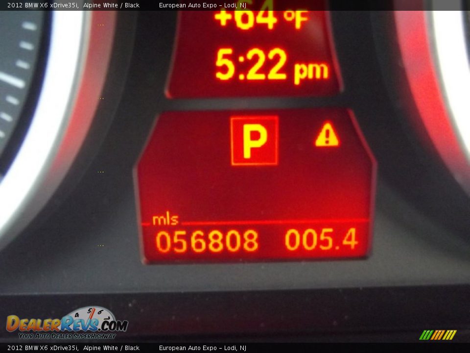 2012 BMW X6 xDrive35i Alpine White / Black Photo #25