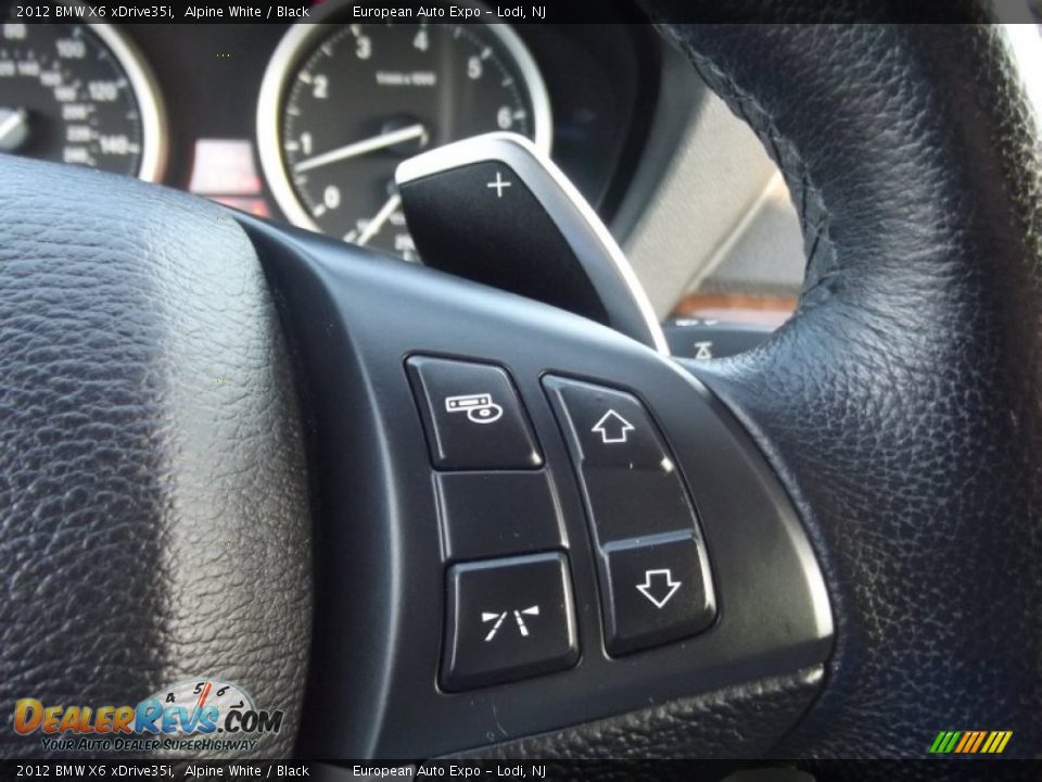 2012 BMW X6 xDrive35i Alpine White / Black Photo #26
