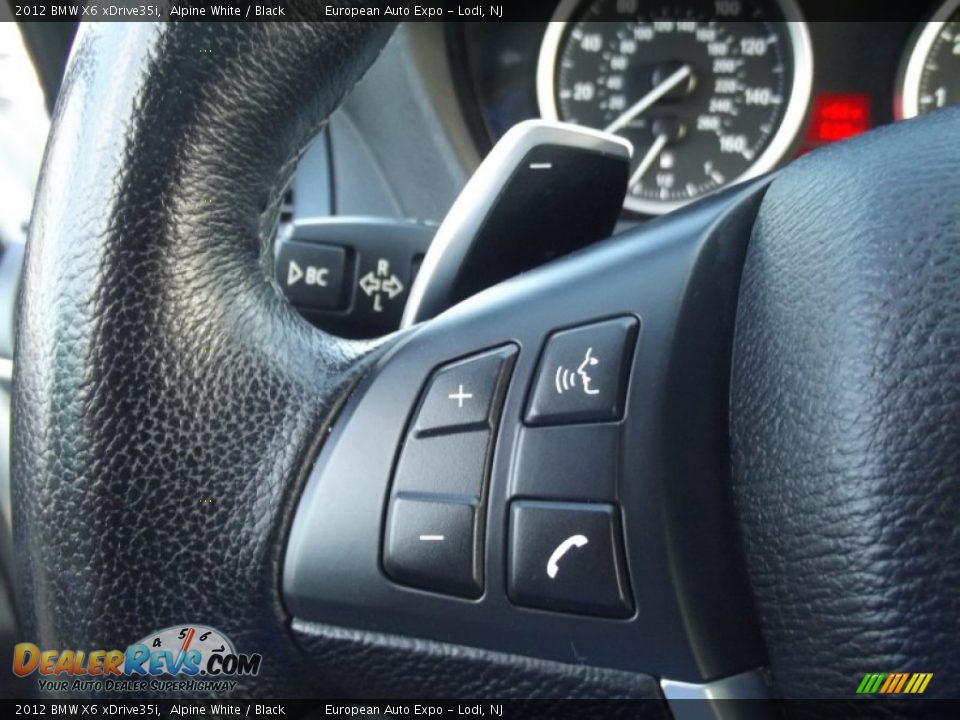 2012 BMW X6 xDrive35i Alpine White / Black Photo #27