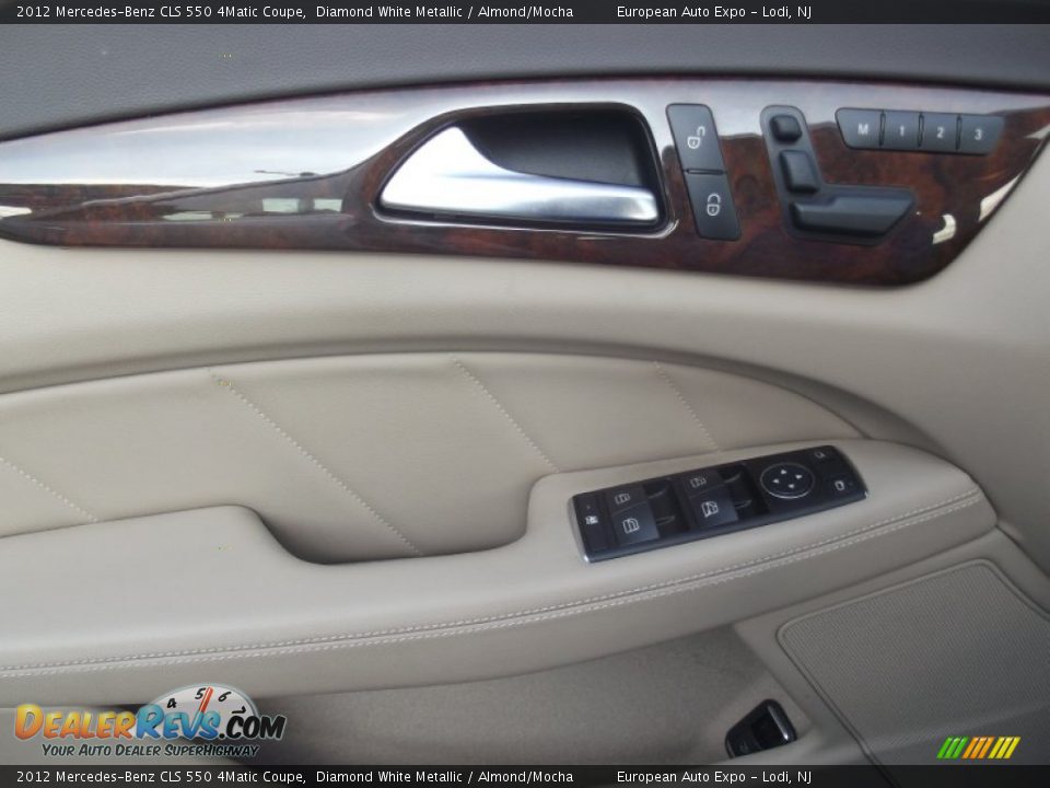 2012 Mercedes-Benz CLS 550 4Matic Coupe Diamond White Metallic / Almond/Mocha Photo #19