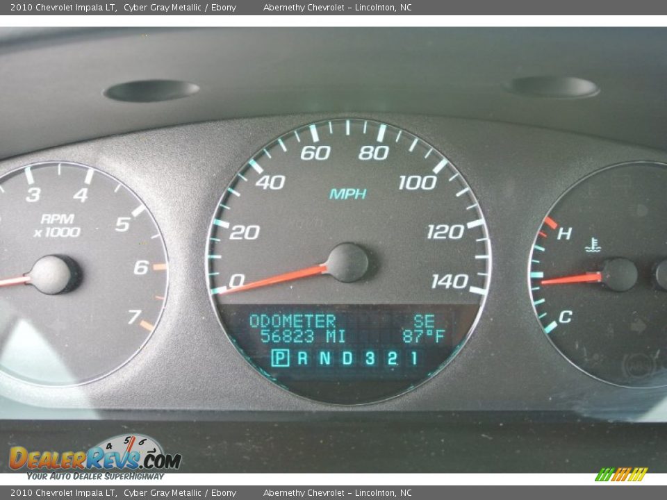 2010 Chevrolet Impala LT Cyber Gray Metallic / Ebony Photo #15