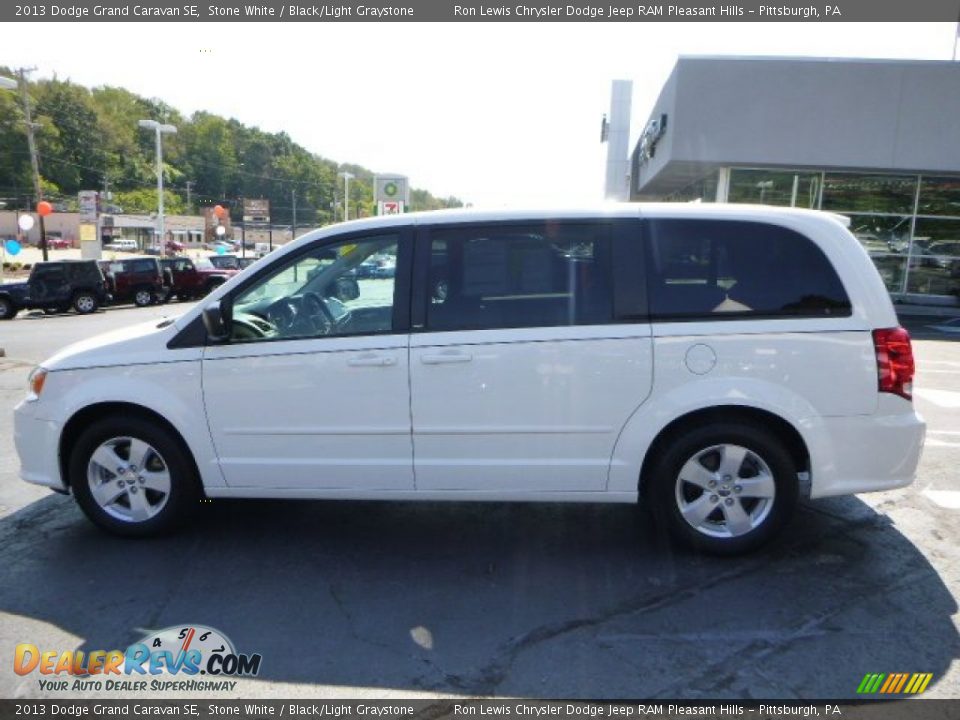 2013 Dodge Grand Caravan SE Stone White / Black/Light Graystone Photo #2