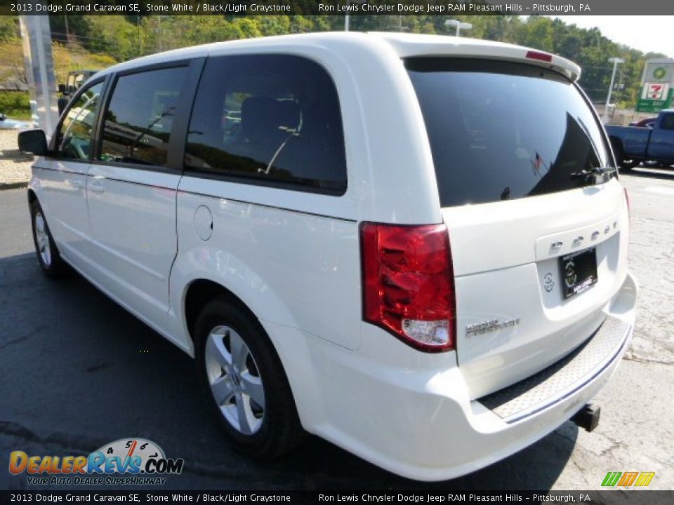 2013 Dodge Grand Caravan SE Stone White / Black/Light Graystone Photo #3