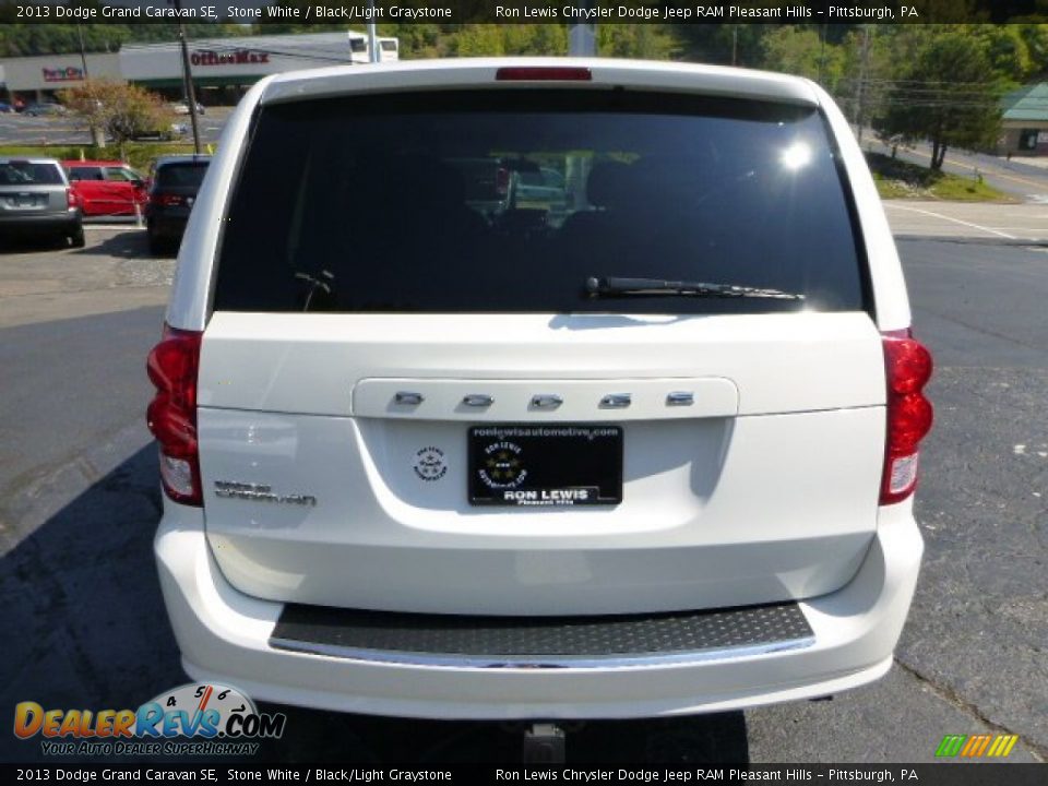 2013 Dodge Grand Caravan SE Stone White / Black/Light Graystone Photo #4