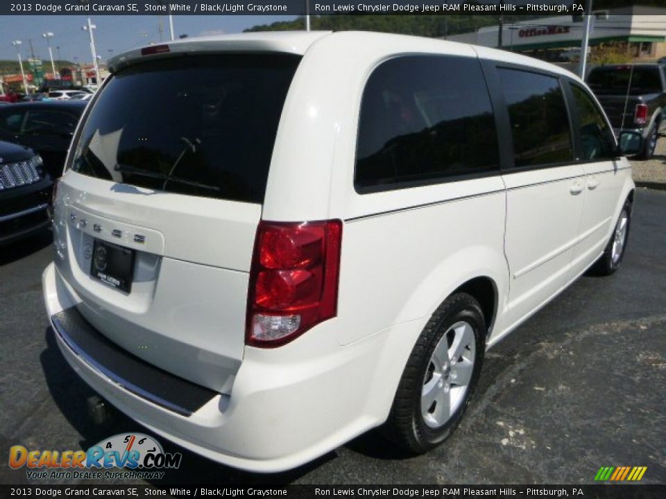 2013 Dodge Grand Caravan SE Stone White / Black/Light Graystone Photo #5