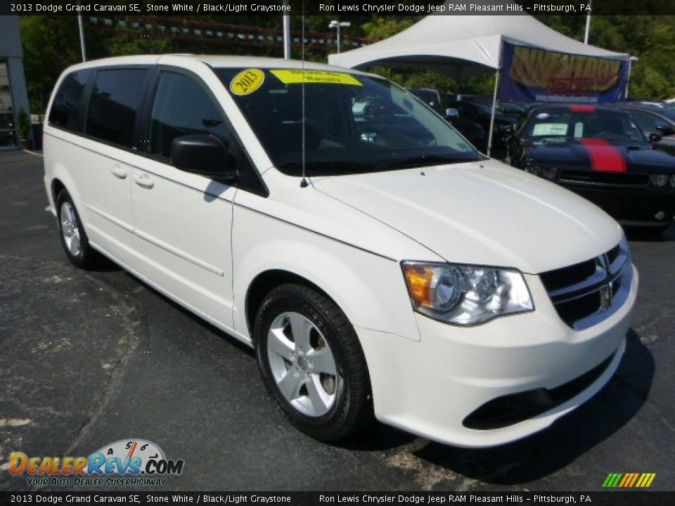 2013 Dodge Grand Caravan SE Stone White / Black/Light Graystone Photo #7