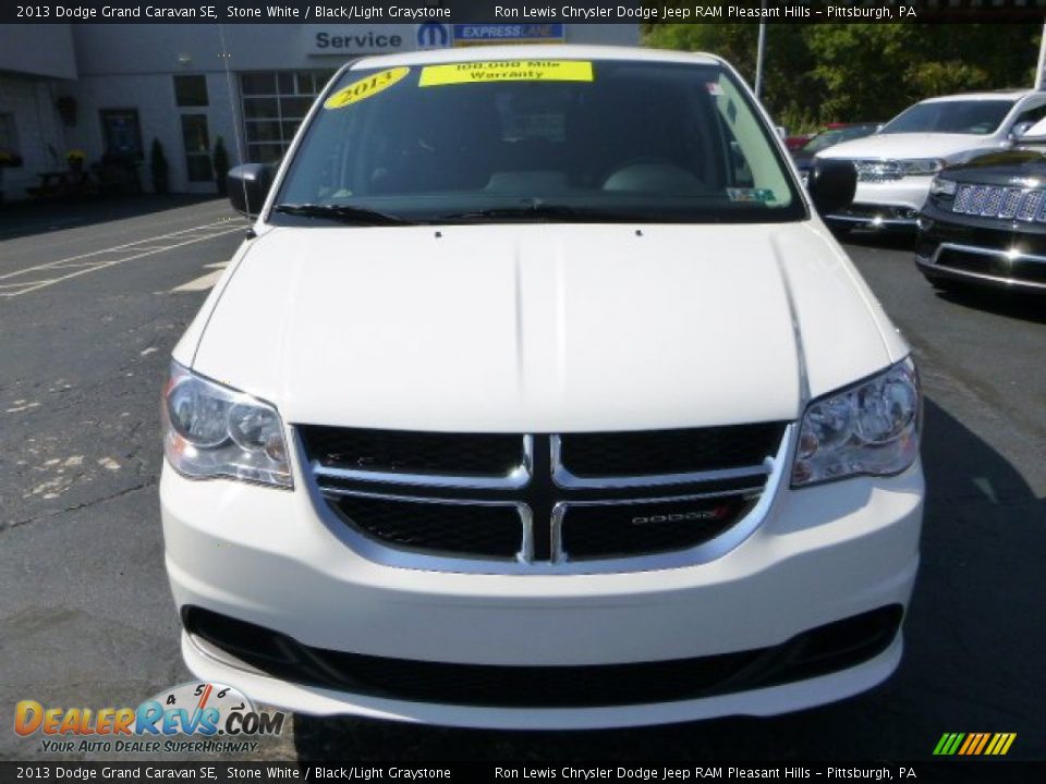 2013 Dodge Grand Caravan SE Stone White / Black/Light Graystone Photo #8