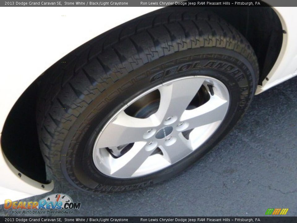 2013 Dodge Grand Caravan SE Stone White / Black/Light Graystone Photo #9