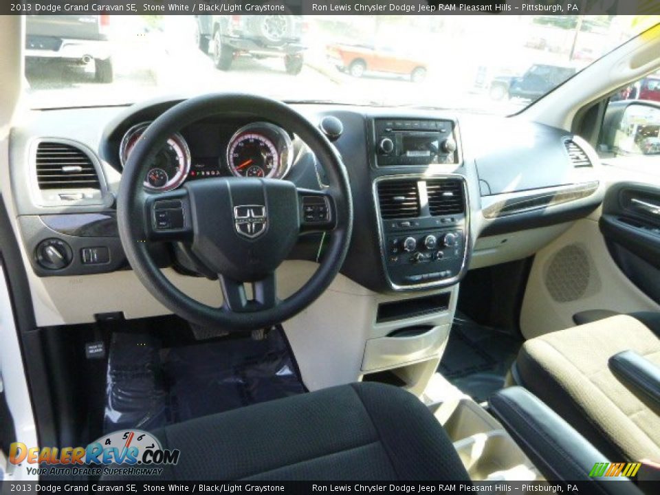 2013 Dodge Grand Caravan SE Stone White / Black/Light Graystone Photo #13