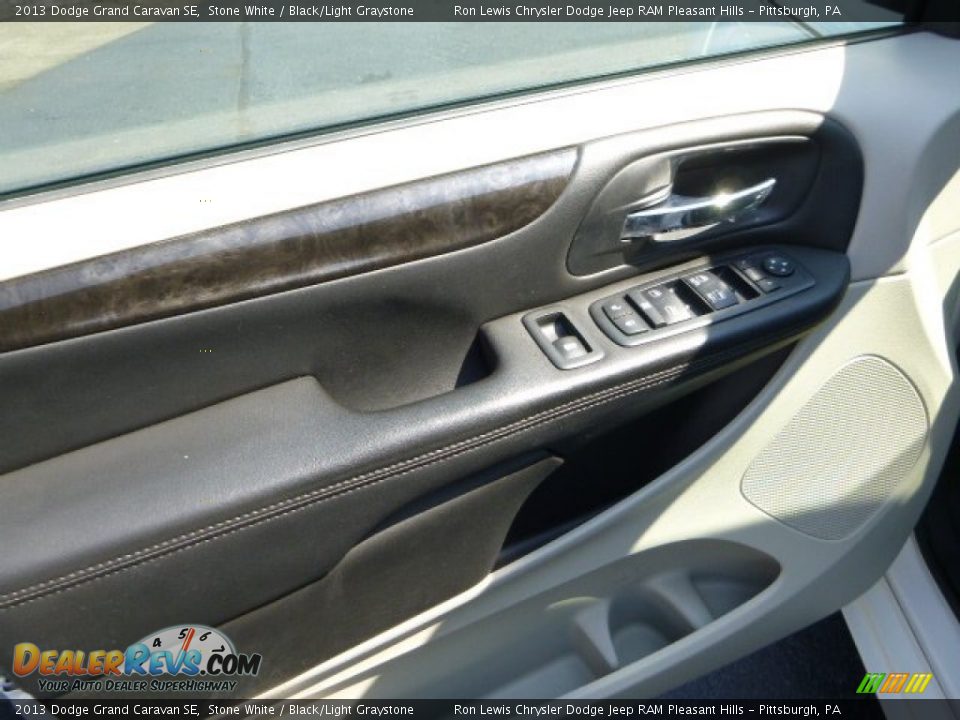 2013 Dodge Grand Caravan SE Stone White / Black/Light Graystone Photo #14
