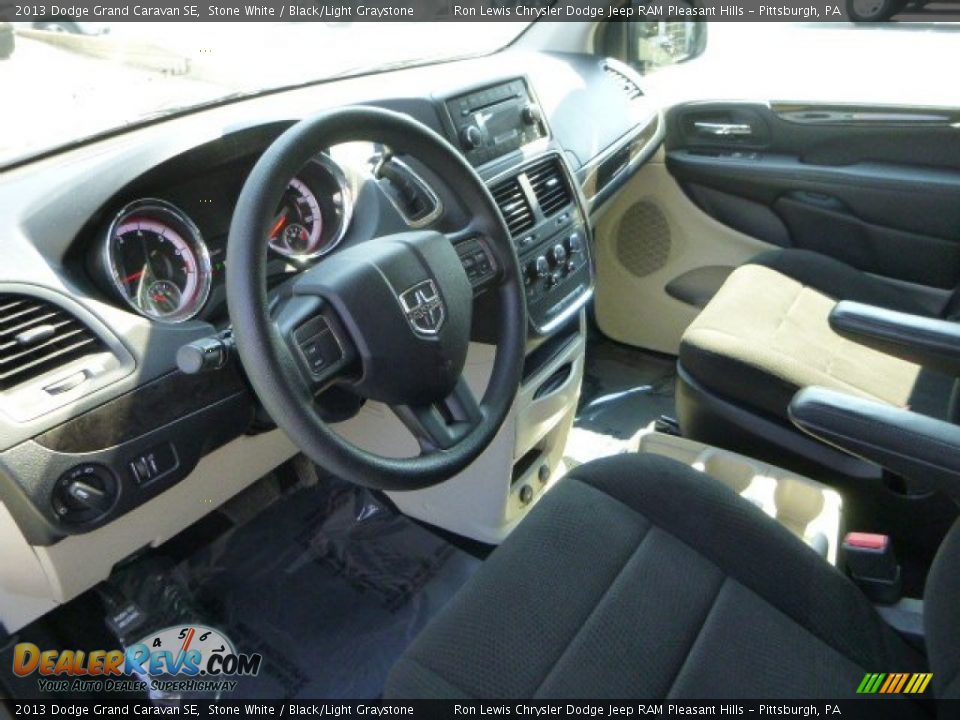 2013 Dodge Grand Caravan SE Stone White / Black/Light Graystone Photo #15