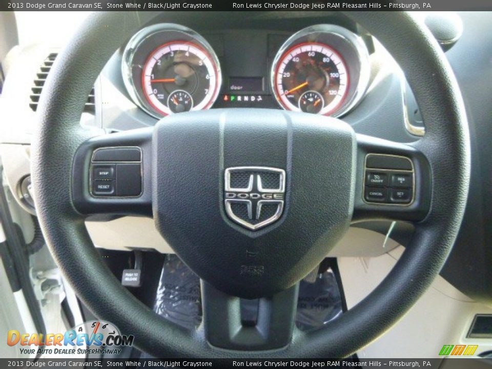 2013 Dodge Grand Caravan SE Stone White / Black/Light Graystone Photo #17