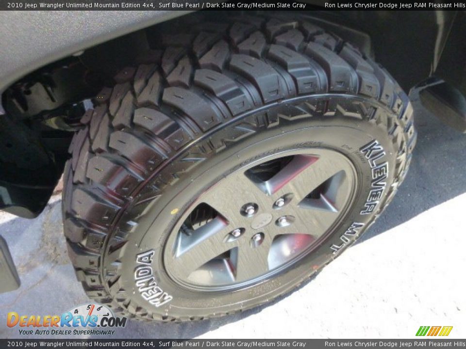 2010 Jeep Wrangler Unlimited Mountain Edition 4x4 Surf Blue Pearl / Dark Slate Gray/Medium Slate Gray Photo #4