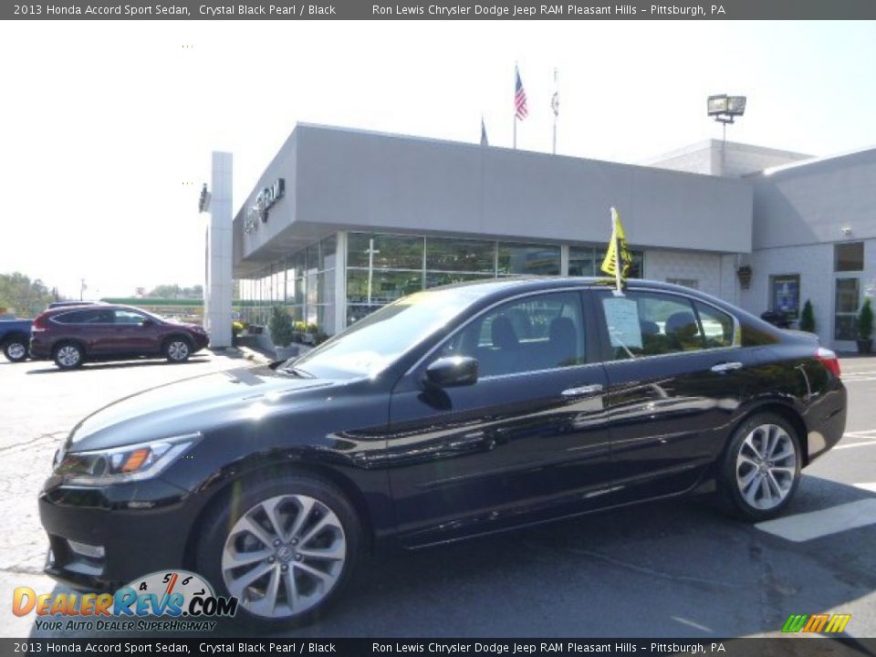 2013 Honda Accord Sport Sedan Crystal Black Pearl / Black Photo #1