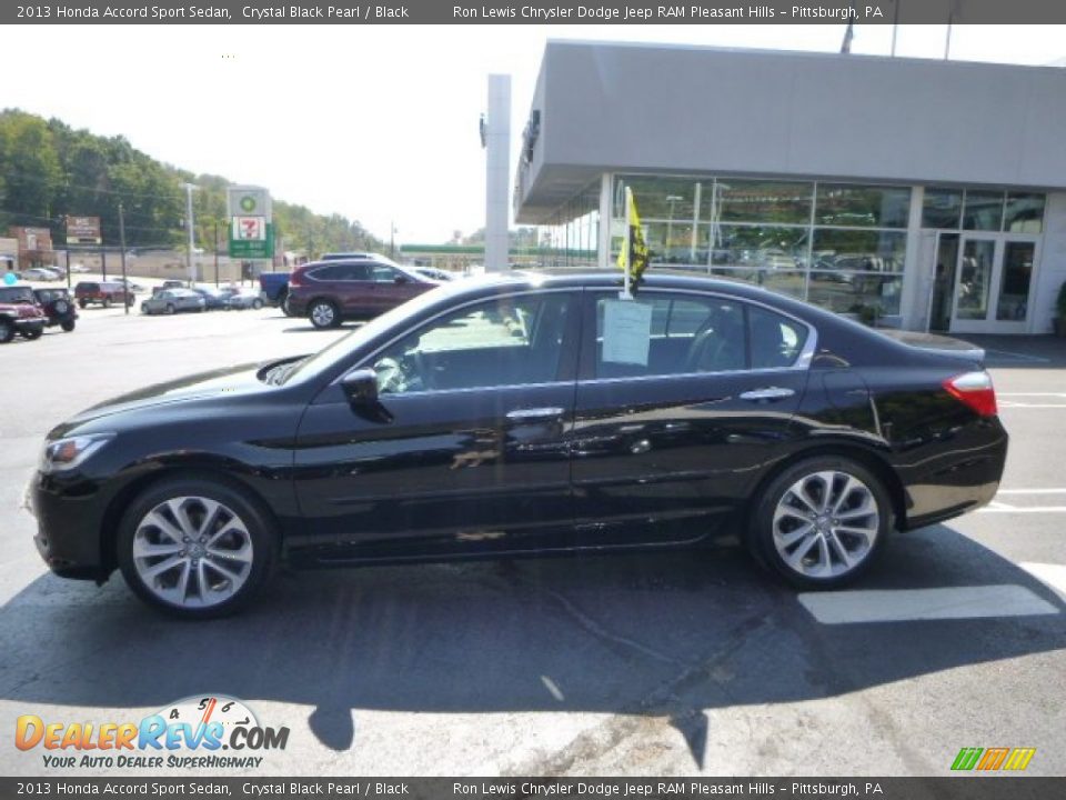 2013 Honda Accord Sport Sedan Crystal Black Pearl / Black Photo #2