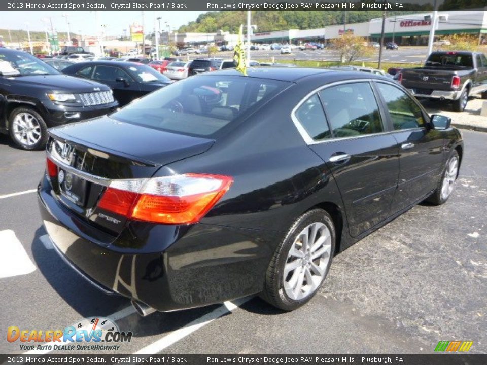 2013 Honda Accord Sport Sedan Crystal Black Pearl / Black Photo #5