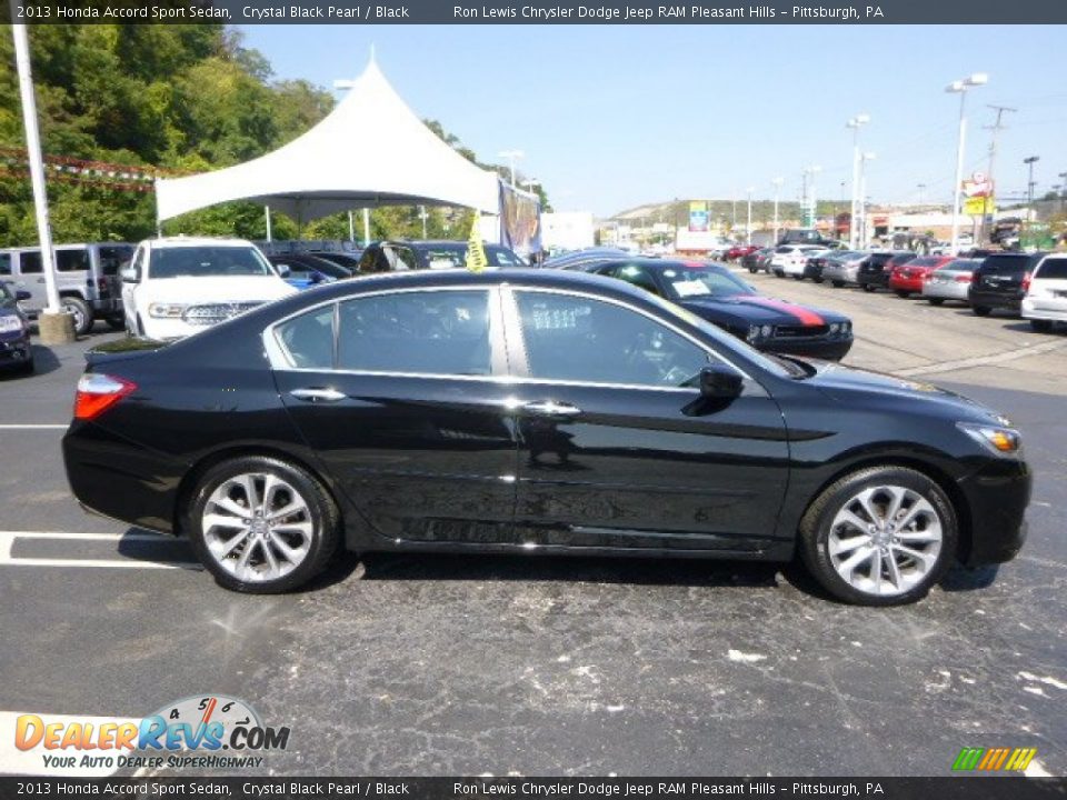 2013 Honda Accord Sport Sedan Crystal Black Pearl / Black Photo #6