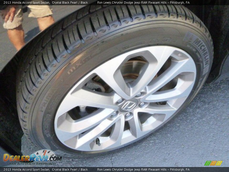 2013 Honda Accord Sport Sedan Crystal Black Pearl / Black Photo #9