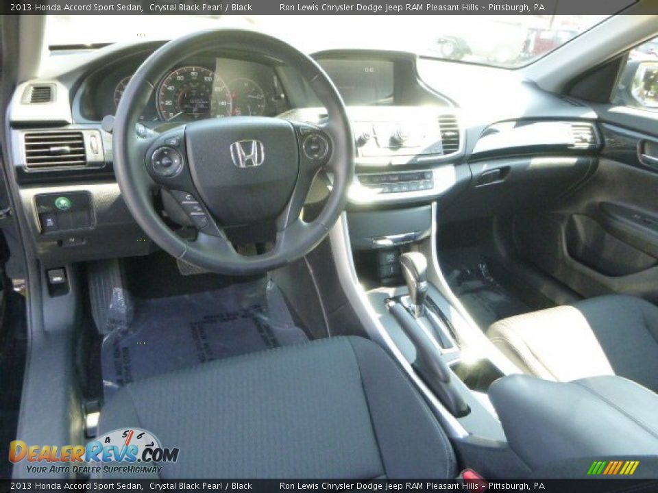 2013 Honda Accord Sport Sedan Crystal Black Pearl / Black Photo #12