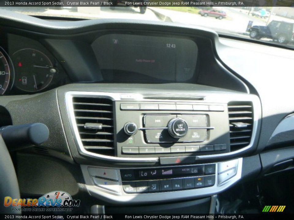 2013 Honda Accord Sport Sedan Crystal Black Pearl / Black Photo #17